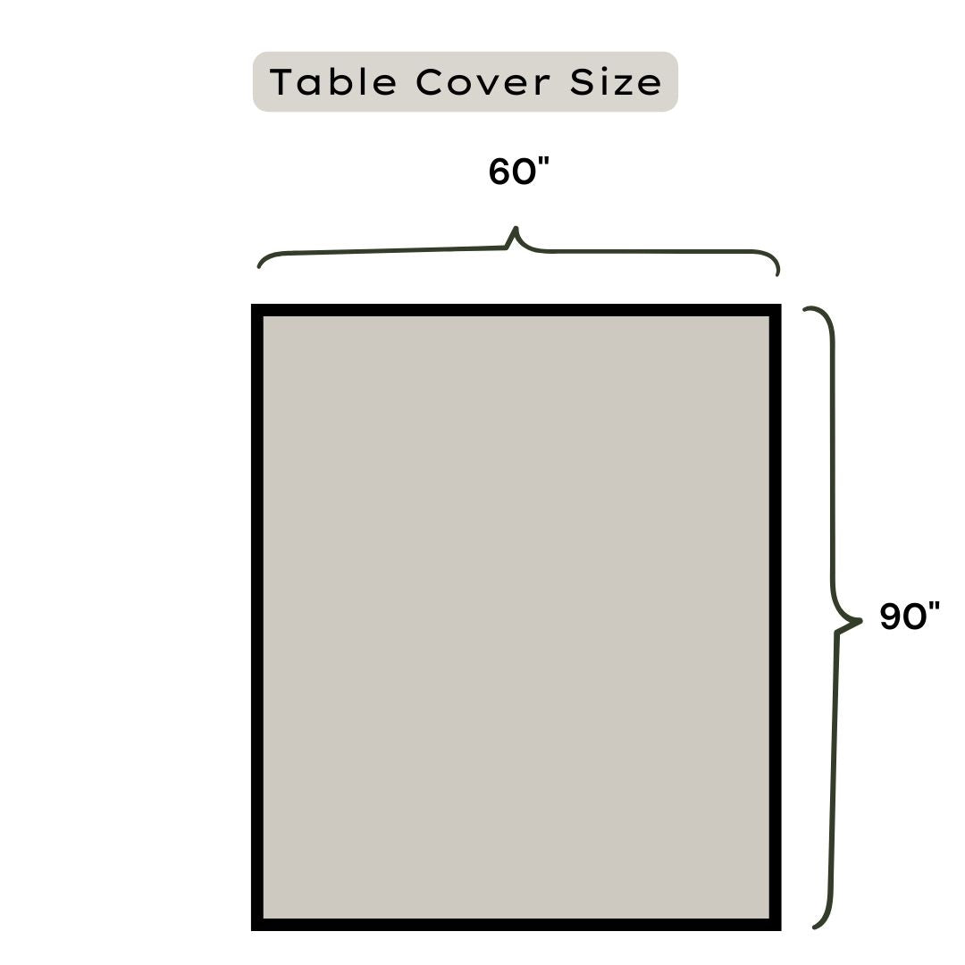 Blue Floral Hand Block Printed Canvas Table Cover | Artisanal Eco friendly & Durable