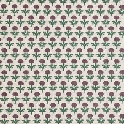 Hand Block Printed 100% Cotton Sofa Throw – White Base with Red Floral Design | TNT Fabric