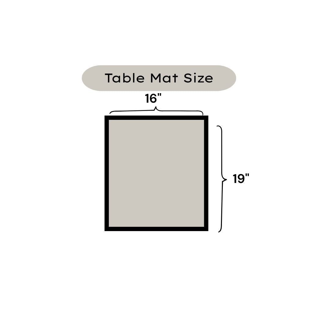 Premium Hand Block Printed Cotton Canvas Table Mats | Terracotta & Sage Floral Elegance