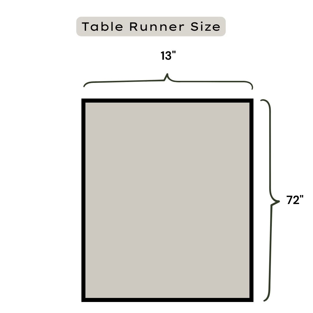 Artisanal Hand Block Printed Cotton Table Runner – Pink Meadow Bloom |  Sustainable