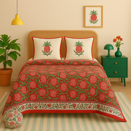 Hand Block Printed Quilt Making in Jaipur | Hand Stitching Process | Knnotted Earth Artisanal Quilts